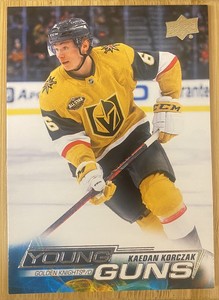 2022-23 Upper Deck Series 1 Young Guns Kaedan Korczak #218 RC VEGAS