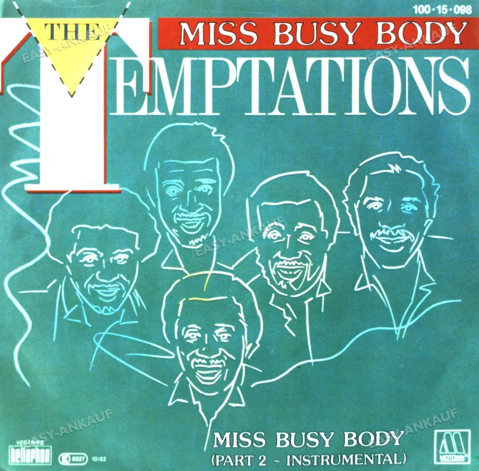 The Temptations - Miss Busy Body 7in 1983 (VG+/VG+) ' - Image 1 of 1