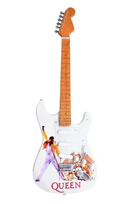 Miniature Guitar Replica - Freddie Mercury ' Queen' Tribute