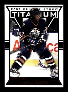 5-01-04 PWE . 2002-03 pacific private stock titanium #41 anson carter red /299 - Picture 1 of 2