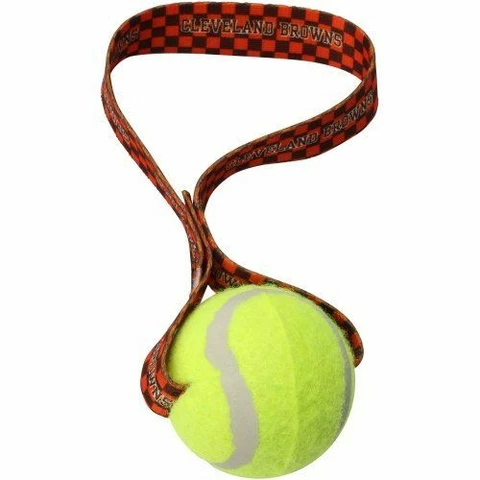 Cleveland Browns NFL TENNIS BALL DOG TOY Tug Toss Cover