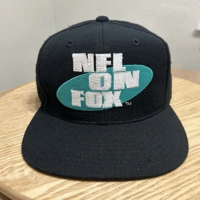 De colección 1994 NFL on FOX Snapback Sombrero Gorra Negra Fútbol John Madden Fútbol Usado en Excelente Condición Foto 1 de 4