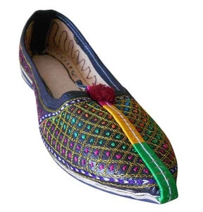 Women Shoes Leather Handmade Indian Oxfords Jutties Loafers Mojaries UK 4.5 - Picture 1 of 7