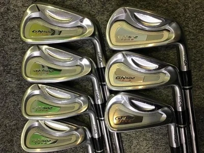 PRGR GN 502 TOUR FORGED Iron Set 4-9+Pw M-43 (Stiff) Spec Steel II 7pcs RH 2010  - Image 1 of 4