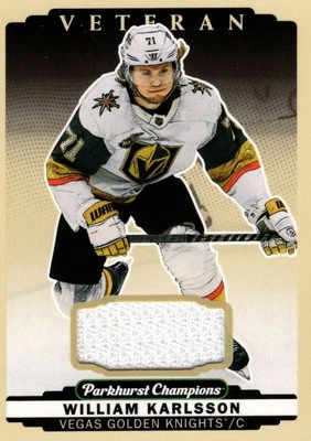 2022-23 Parkhurst Champions Jerseys #244 William Karlsson Jersey - HKY - Image 1 of 2