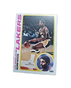 Norm Nixon 1978-79 Topps Basketball Card #63 RC Los Angeles Lakers NBA No Crease - Picture 1 of 2