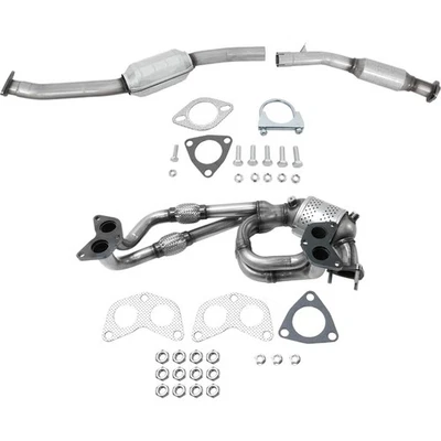 Pair Catalytic Converters Set of 2 Front & Rear for Subaru Impreza Forester Foto 1 de 4
