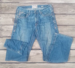 Ariat M5 - Herren 34/32 Straight Leg Denim Jeans - Dicke Nähte Cowboy - Bild 1 von 7
