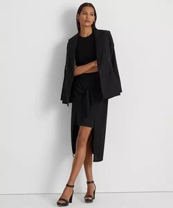 Ralph Lauren Damen Midirock Stretch Jersey zum Binden Größe SP - Bild 1 von 6
