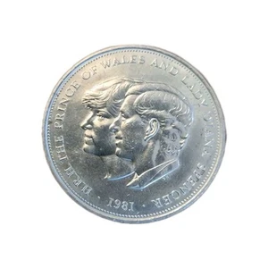 1981 CROWN COIN THE ROYAL WEDDING OF PRINCE CHARLES LADY DIANA SPENCER 1981 MÜZE - Bild 1 von 5