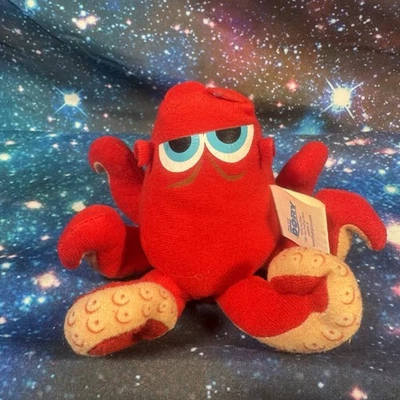 Finding Dory Hank The Octopus Plush Disney Nemo Pixar Red Orange Small 4” - Image 1 of 4