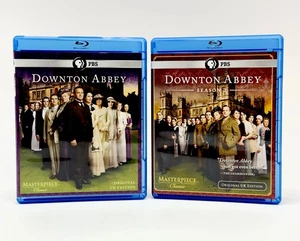 PBS Downton Abbey Blu-ray Seasons 1 & 2 Original UK Edition 5 Disc Set VGC - Picture 1 of 6