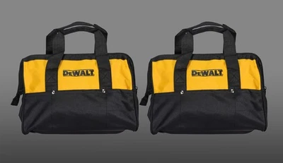 Dewalt Tool Bag for power tools 12" yellow and black with nylon zipper 2 Pack - Image 1 of 4