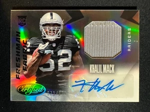 2014 Panini Certified Khalil Mack Auto /699 Refractor Patch Rookie Raiders  - Picture 1 of 2