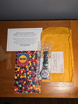 Reloj Mars Vintage M&M's Hombre Tono Plateado Millennium 1998 ENVÍO POR CORREO - NOS Foto 1 de 4