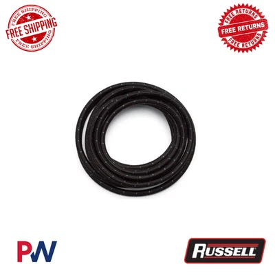 Manguera Russell Black -8 AN Trenzada Nylon Max 350 PSI ProClassic 20 Pies Longitud Foto 1 de 2
