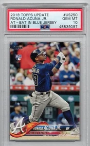 2018 Topps - Factory Set Variation Ronald Acuña Jr. #698 Bat Vertical (RC) - Picture 1 of 2