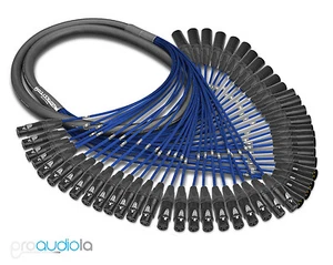 Serpiente de 24 canales Premium Mogami 2936 | oro neutro XLR-F XLR-M | azul 30 pies - Imagen 1 de 1