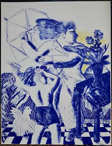 Alekos/Alecos Fassianos, Original Lithographie, e.a., signiert - Bild 1 von 5