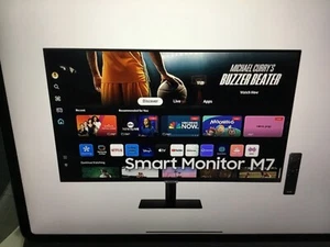 Samsung M7 32" 4K Smart Monitor Black in original packaging unopened - Picture 1 of 5