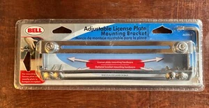 Kit de soporte de montaje ajustable con marco de matrícula cromado BELL 46230-8 - NUEVO - Imagen 1 de 2
