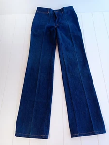 Vintage Chemin de Fer High Rise Damen 70er Blau Jeans Neu Größe 30x36 - Bild 1 von 14