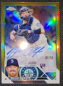 ⚾ Brian O'Keefe 2023 Topps Chrome #RA-BO Rookie Auto Gold SN 07/50