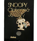 Vtg Peanuts Snoopy Patriotic Necklace Uncle Sam Cloisonné Jewelry Aviva