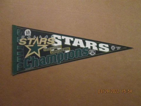 NHL Dallas Stars Vintage 1999 Western Conference Champions Team Logo Pennant Cover
