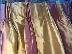 "Cortinas interlineadas plisadas de seda cruda Kravet personalizadas ~ 83"" de largo ~ hermosas" - Imagen 1 de 6
