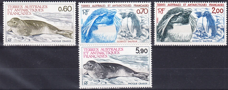 W FRENCH SOUTHERN & ANTARTIC TERRITORY 107-110 PENGUINS - Image 1 of 1
