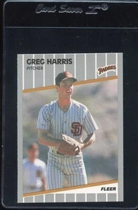 1989 Fleer Glossy #306 Greg Harris Rookie RC San Diego Padres - Bild 1 von 2