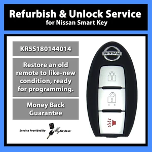 Servicio de flash de desbloqueo para llavero inteligente remoto Nissan Pathfinder KR5S180144014 - Imagen 1 de 7