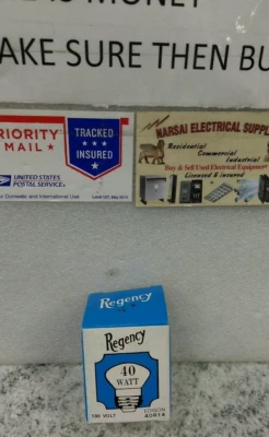 REGENCY  EDISON  40R14  / 40A  130V /DECORATIVE BULBS  (L32LOBBY - Image 1 of 4