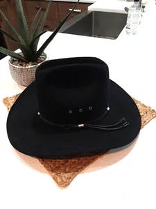 The American Cowboy VTG RARE! Beaver Fur w/Leather Band USA Made! - Picture 1 of 12