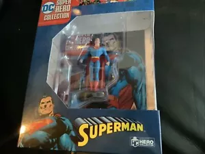 DC SUPER HERO FIGURINE COLLECTION - SUPERMAN EAGLEMOSS FIGURE in box with book - Picture 1 of 7