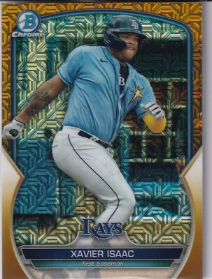 Xavier Isaac - /50 Gold - 2023 Bowman Chrome Mega - Image 1 of 2