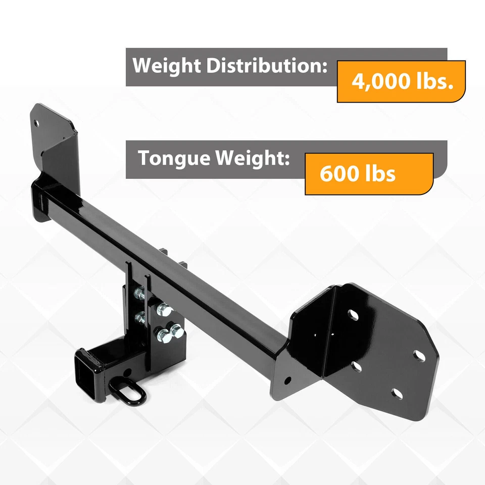 Class 3 Black Trailer Tow Hitch 2" Receiver For Subaru Outback Wagon 2010-2019 - Image 1 of 4