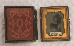 Ninth Plate Daguerreotype Antique Photo Boy Identified 9th NY Union Case - Picture 1 of 7