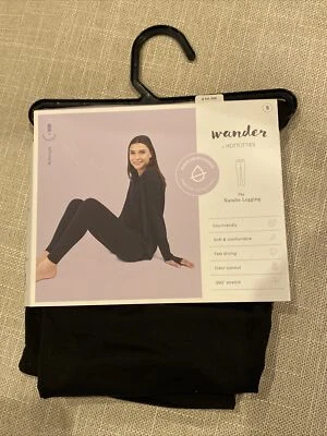 Wander by Hottties 女式 The Natalie 紧身裤黑色中码 S 码 (4-6) — 第 1/4 张图片