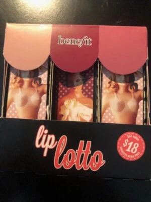 Benefit Lip Lotto Full 3 Lipstick set NIB - Image 1 of 2