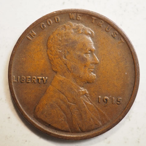 1915 MR ABE LINCOLN CENT ***NICE COIN!*** - FREE SHIPPING! A2597 Cover