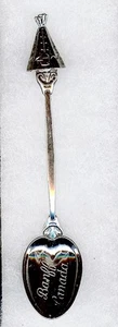 #407) SILVER PLATED TEA SPOON BANFF TOWN NATIONAL PARK ALBERTA CANADA TIPI TENT - Picture 1 of 2