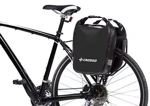 CROSSO bicycle panniers Dry 30 System Rail expedition bags 2 x 15L - Picture 1 of 18