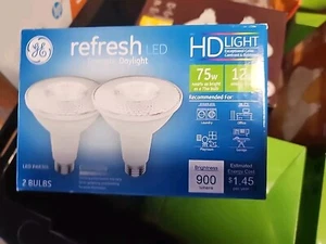 GE Lighting 43098 12Watt E26 PAR30L Daylight LED Dimmable Refresh Light Bulb 2ct - Picture 1 of 5