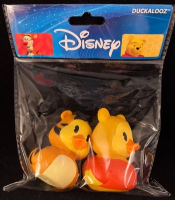Disney — Винни-Пух и Тигр — резиновые утки — высота около 2,5 дюйма и 2,75 дюйма — Duckalooz - Изображение 1 из 4