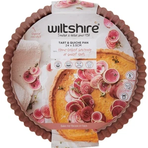 2 x Wiltshire Rose Gold Tart & Quiche Pan 24 x 3.5cm - Picture 1 of 3