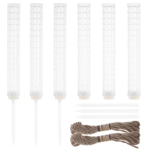 6 Pcs Pilier De Sphaigne Poteaux Mousse Plantes D'intérieur Pôle Épais - Imagen 1 de 11