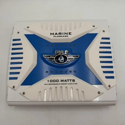 Pyle PLMRA420 4 Channel 1000 Watt Waterproof Marine Bridgeable Mosfet Amplifier - Image 1 of 4