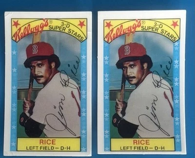 Lote de tarjetas de béisbol vintage 1979 ~ Jim Rice Salón de la fama Foto 1 de 2